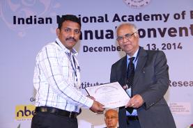 Received INAE Young Engineer Award, December 2014
